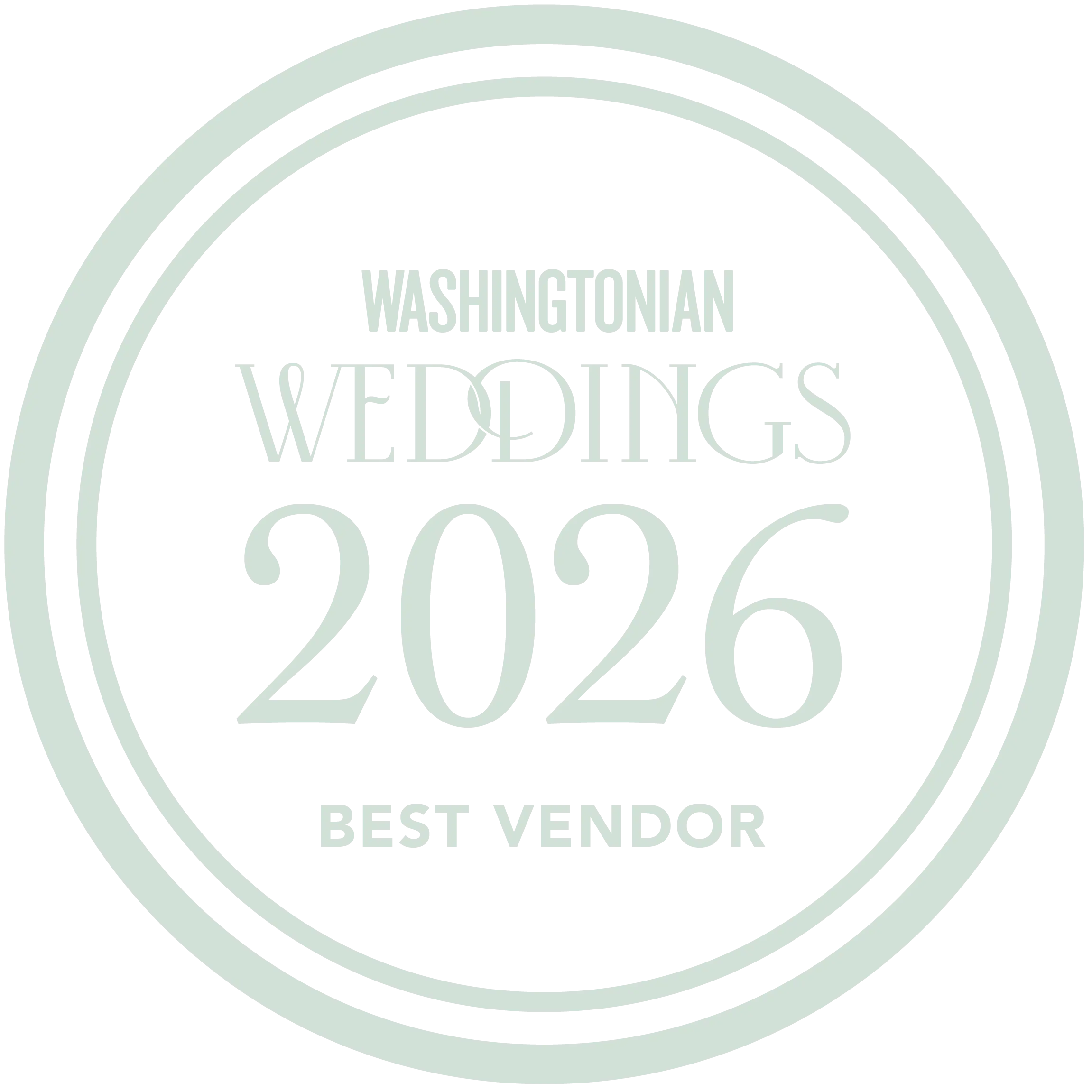 Washitonion, Weddings, Best Vendor 2026
